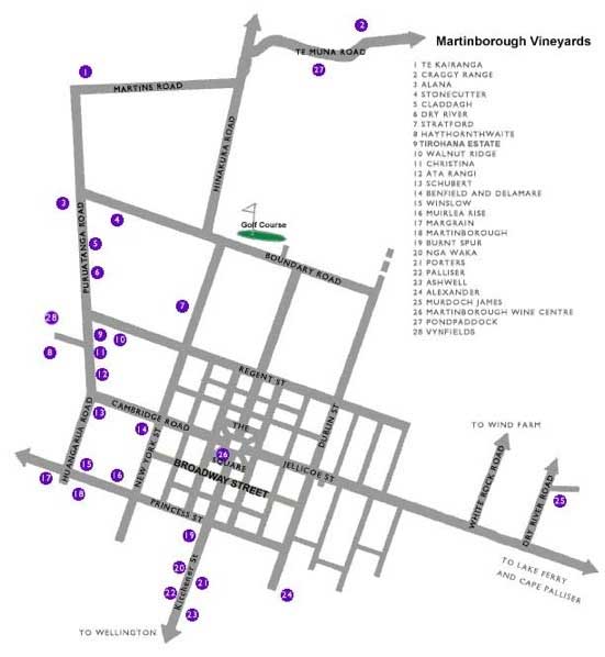 map of martinborough