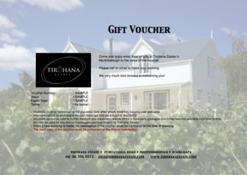 Gift Voucher Dinner for Two at Tirohana