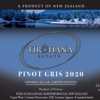 Tirohana Pinot Gris Limited Edition