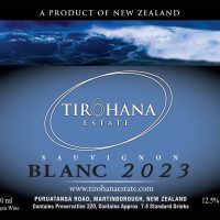 Tirohana Estate Sauvignon Blanc 2023 Bottle