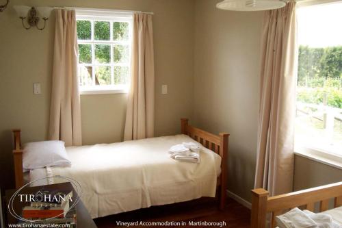 Twin beds are available with lots of options for your accommodation and Martinborough group stay