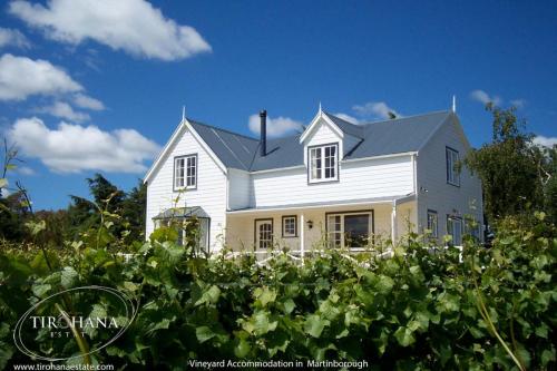 Vineyard accommodation at Tirohana Colonial House, Martinborough